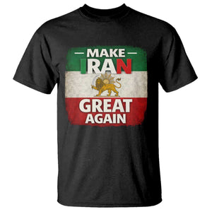 Make Iran Great Again T Shirt MIGA Vintage Persian Lion Flag TS11 Black Print Your Wear
