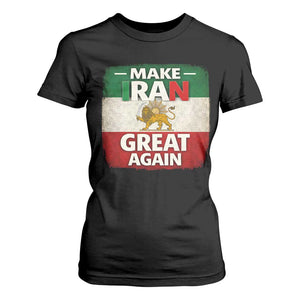 Make Iran Great Again T Shirt For Women MIGA Vintage Persian Lion Flag TS11 Black Print Your Wear