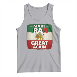 Make Iran Great Again Tank Top MIGA Vintage Persian Lion Flag TS11 Athletic Heather Print Your Wear