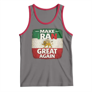 Make Iran Great Again Tank Top MIGA Vintage Persian Lion Flag TS11 Deep Heather Red Print Your Wear
