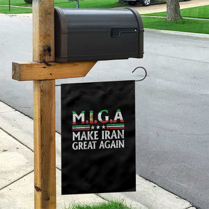 Make Iran Great Again Garden Flag MIGA Emblem Of Iran Persian Lion Flag TS11 Print Your Wear