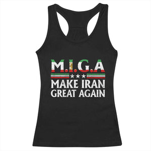 Make Iran Great Again Racerback Tank Top MIGA Emblem Of Iran Persian Lion Flag TS11 Black Print Your Wear
