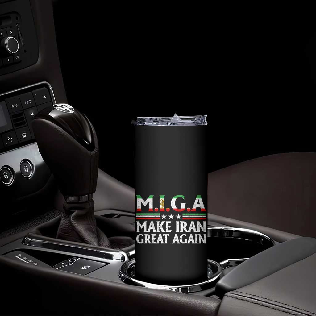 Make Iran Great Again Skinny Tumbler MIGA Emblem Of Iran Persian Lion Flag TS11 Print Your Wear