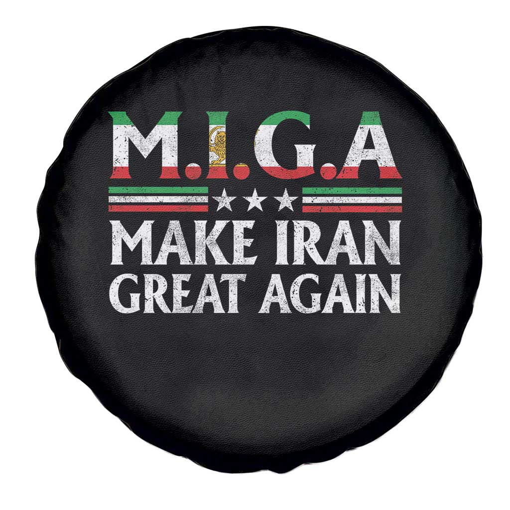 Make Iran Great Again Spare Tire Cover MIGA Emblem Of Iran Persian Lion Flag TS11 Print Your Wear