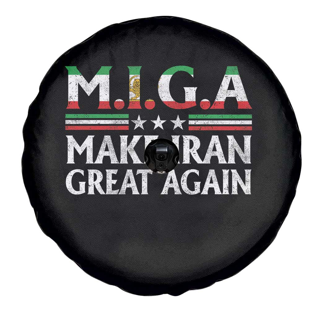 Make Iran Great Again Spare Tire Cover MIGA Emblem Of Iran Persian Lion Flag TS11 Print Your Wear