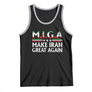 Make Iran Great Again Tank Top MIGA Emblem Of Iran Persian Lion Flag TS11 Black Athletic Heather Print Your Wear