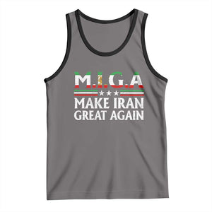 Make Iran Great Again Tank Top MIGA Emblem Of Iran Persian Lion Flag TS11 Deep Heather Black Print Your Wear