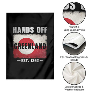Hands Off Greenland Garden Flag Greenland EST 1262 Political Protest TS11 Print Your Wear