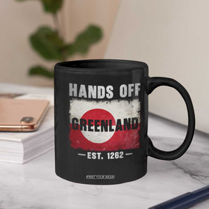 Hands Off Greenland Coffee Mug Greenland EST 1262 Political Protest TS11 Print Your Wear