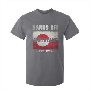 Hands Off Greenland T Shirt For Kid Greenland EST 1262 Political Protest TS11 Charcoal Print Your Wear