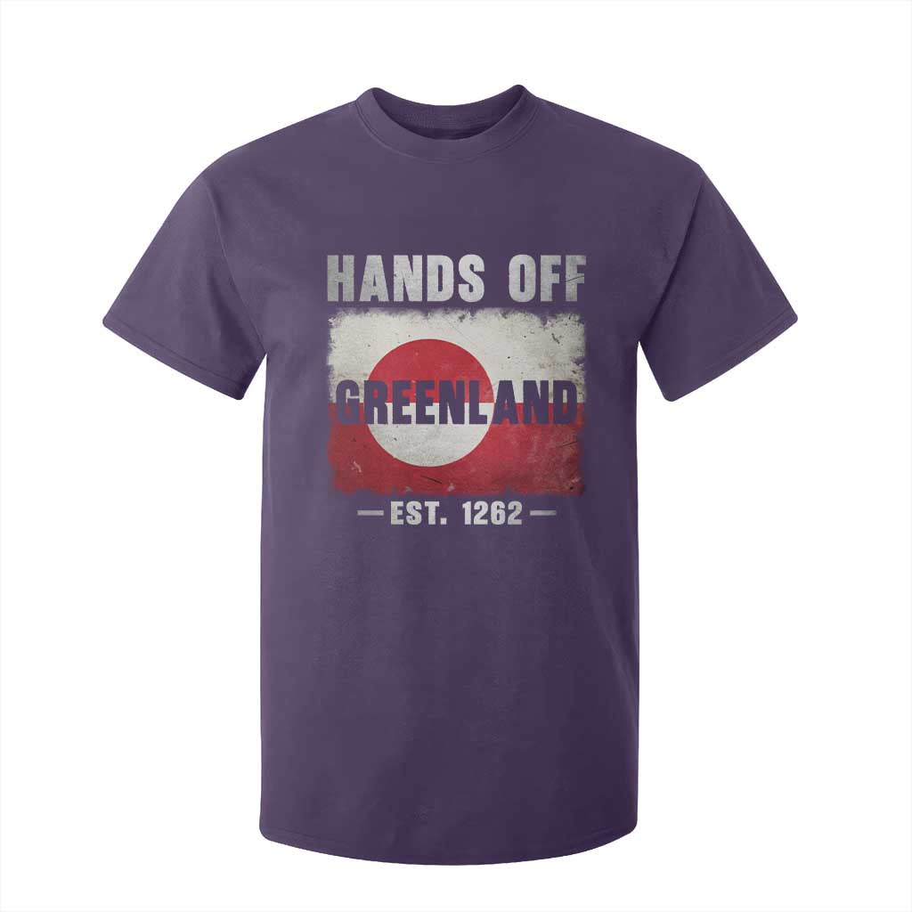 Hands Off Greenland T Shirt For Kid Greenland EST 1262 Political Protest TS11 Purple Print Your Wear