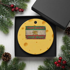 Iran Azadi Lion Sun Sword Flag Free Iran Revolution Ceramic Ornament TS11 1pc Yellow Cheese Print Your Wear