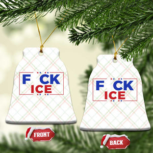 Funny Fck Ice Ceramic Ornament Immigration Activist Anti Deportation Middle Finger Graphic TS11 Print Your Wear