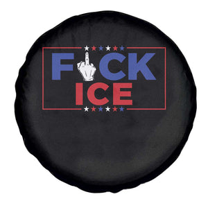 Funny Fck Ice Spare Tire Cover Immigration Activist Anti Deportation Middle Finger Graphic TS11 Print Your Wear