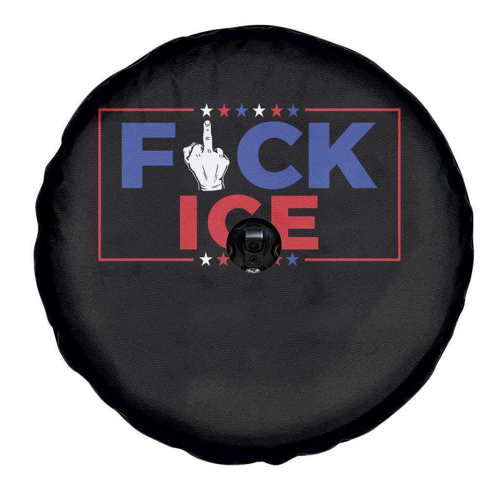 Funny Fck Ice Spare Tire Cover Immigration Activist Anti Deportation Middle Finger Graphic TS11 Print Your Wear