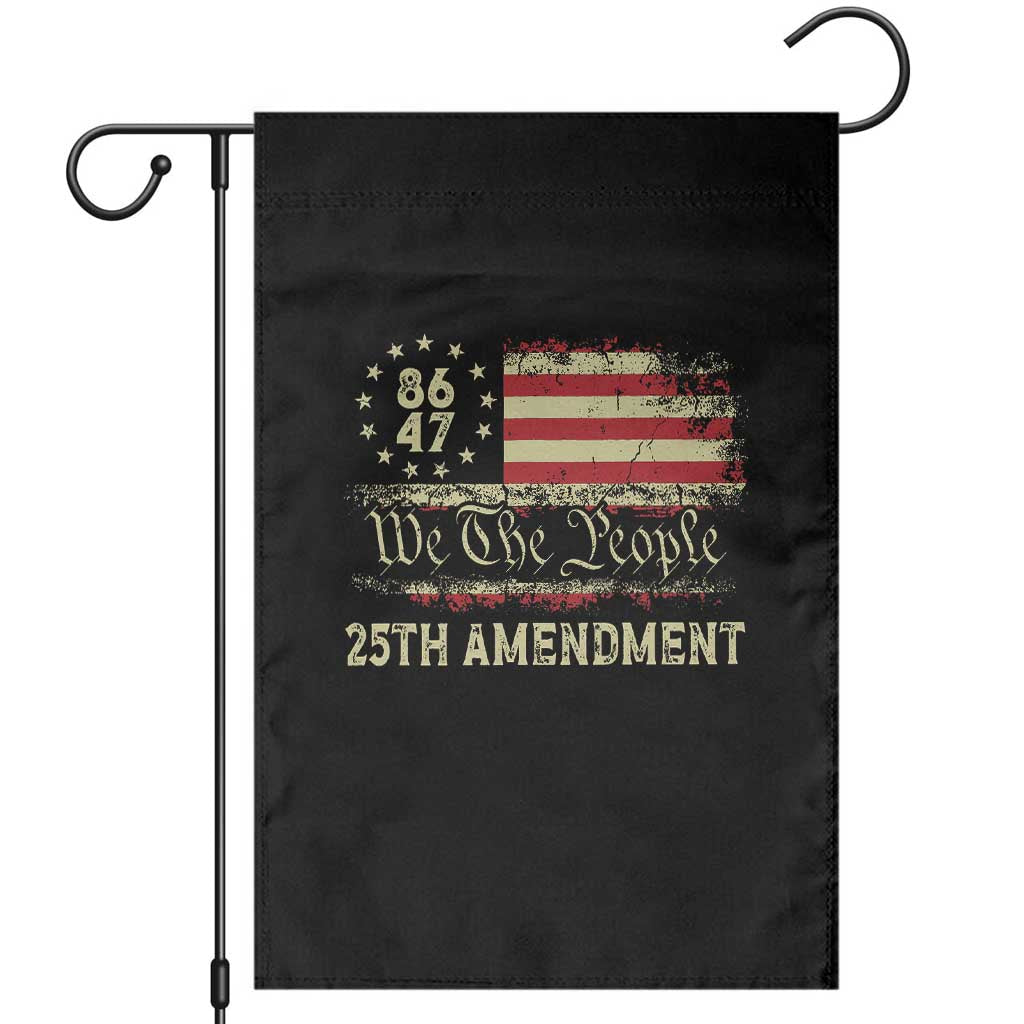 8647 Resist 25th Amendment Garden Flag Vintage American Flag TS11 Black Print Your Wear