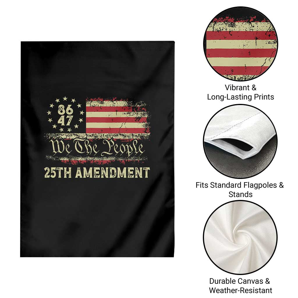 8647 Resist 25th Amendment Garden Flag Vintage American Flag TS11 Print Your Wear