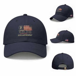 8647 Resist 25th Amendment Baseball Cap Vintage American Flag TS11 Baseball Cap Universal Fit Navy Print Your Wear
