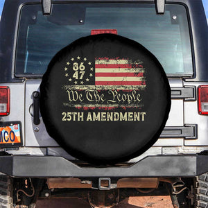 8647 Resist 25th Amendment Spare Tire Cover Vintage American Flag TS11 No hole Black Print Your Wear