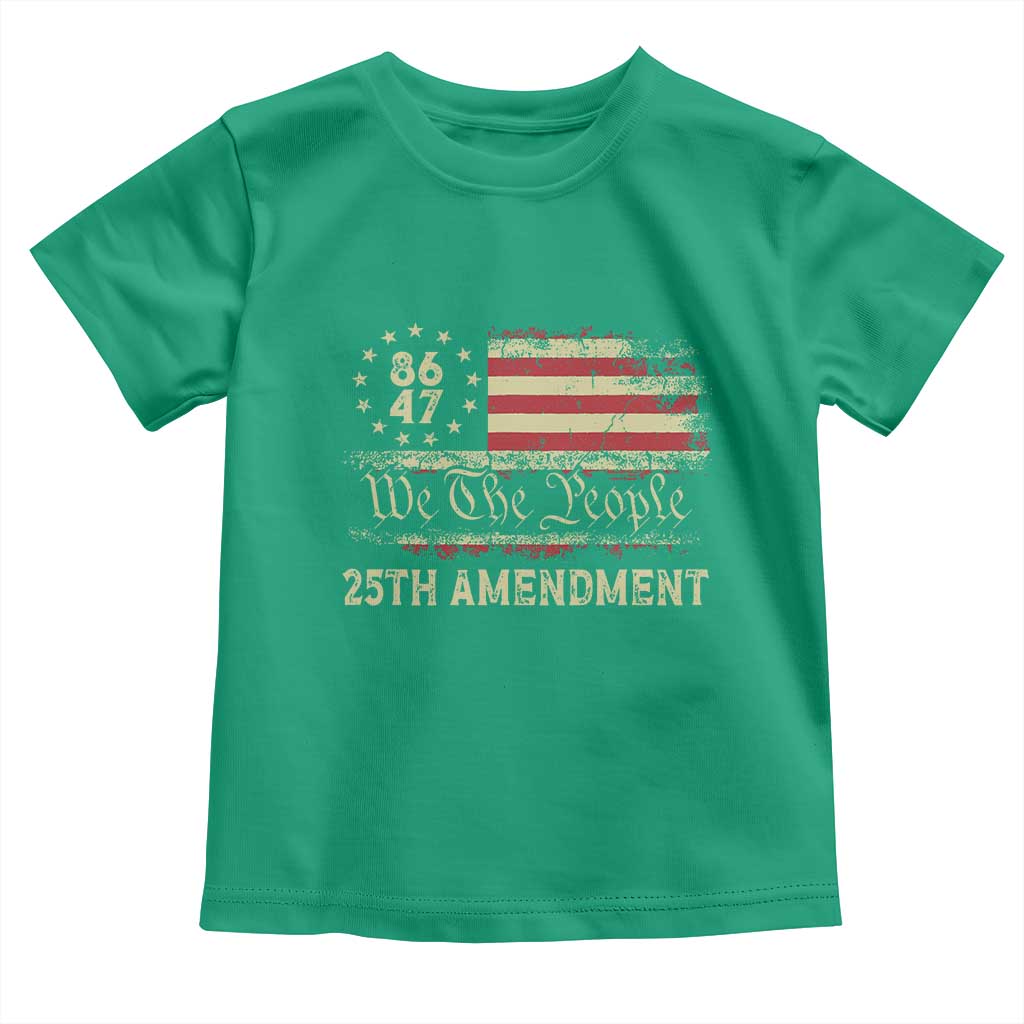 8647 Resist 25th Amendment Toddler T Shirt Vintage American Flag TS11 Irish Green Print Your Wear