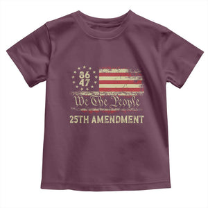 8647 Resist 25th Amendment Toddler T Shirt Vintage American Flag TS11 Maroon Print Your Wear