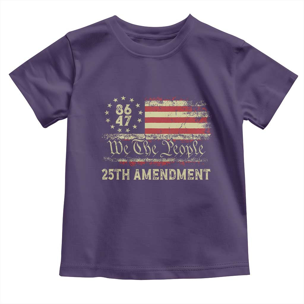 8647 Resist 25th Amendment Toddler T Shirt Vintage American Flag TS11 Purple Print Your Wear
