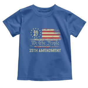 8647 Resist 25th Amendment Toddler T Shirt Vintage American Flag TS11 Royal Blue Print Your Wear