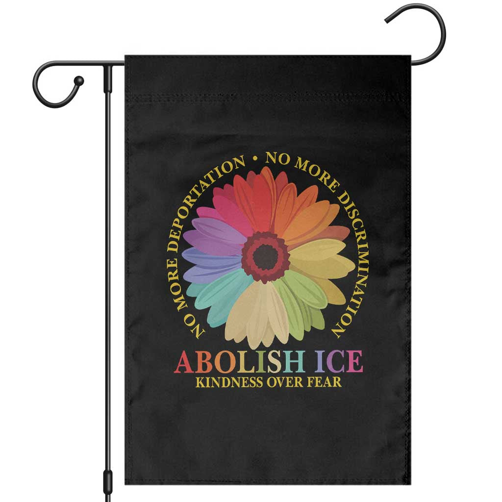 Abolish Ice Garden Flag No More Deportation No More Discrimmination Kindness Over Fear TS11 Black Print Your Wear
