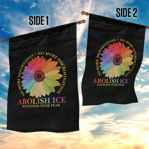 Abolish Ice Garden Flag No More Deportation No More Discrimmination Kindness Over Fear TS11 Print Your Wear
