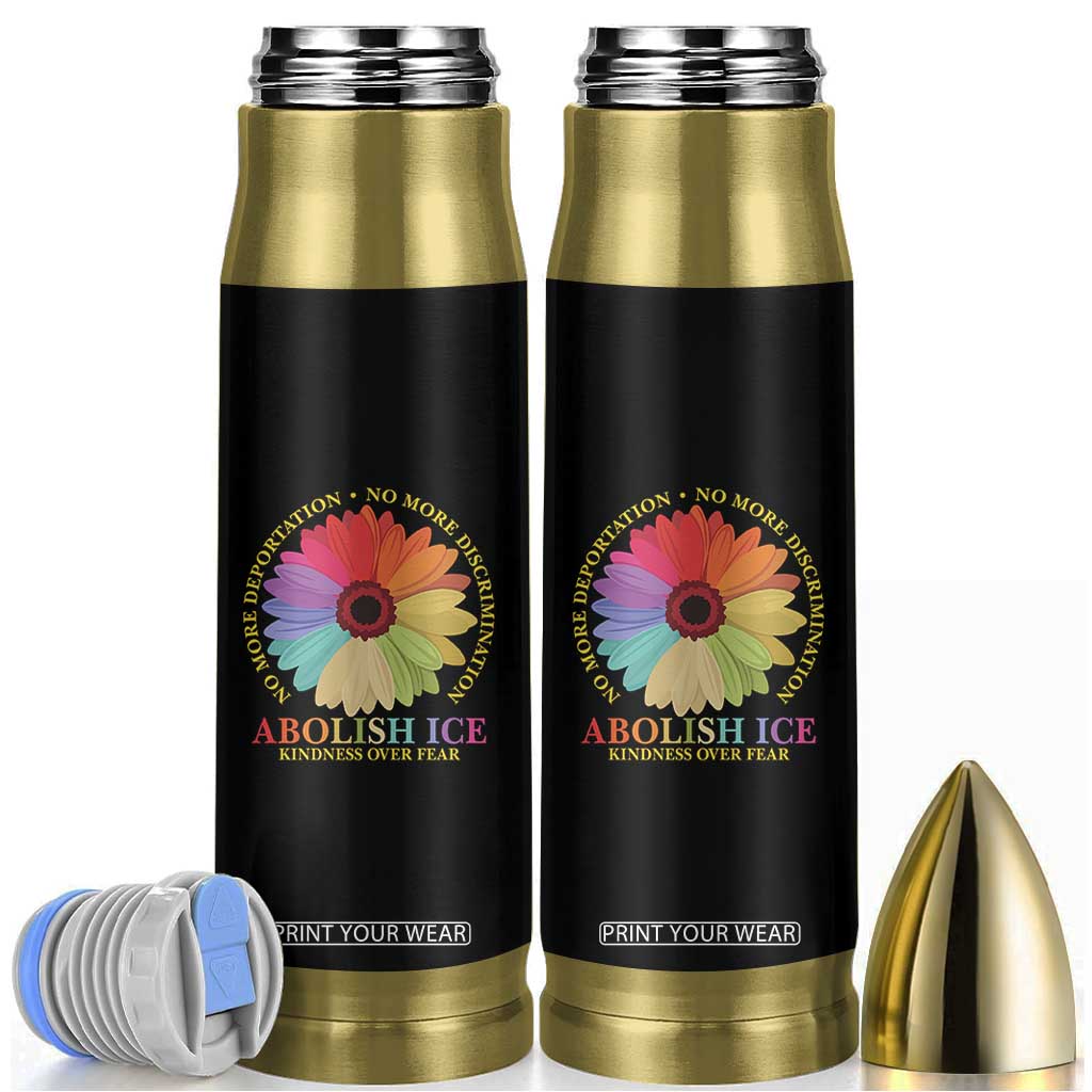 Abolish Ice Bullet Tumbler No More Deportation No More Discrimmination Kindness Over Fear TS11 Black Print Your Wear
