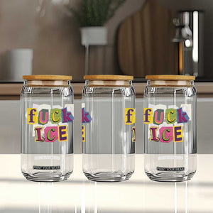 Fck Ice Glass Can Immigration Activist Magazine Cutout Paper Graphic TS11 Print Your Wear
