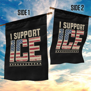 I Support ICE Garden Flag Immigration Officers Vintage American Flag TS11 Print Your Wear