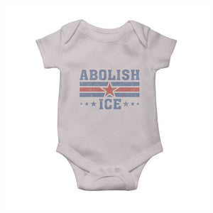 Abolish Ice Baby Onesie Resist Support Immigrants Refugees TS11 Ice Gray Print Your Wear