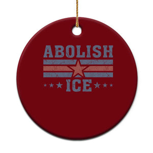 Abolish Ice Ceramic Ornament Resist Support Immigrants Refugees TS11 1pc Red Print Your Wear