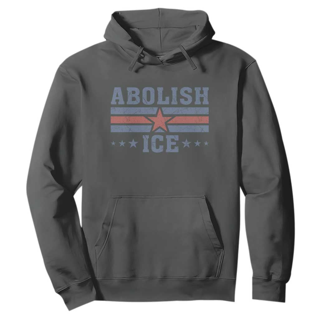 Abolish Ice Hoodie Resist Support Immigrants Refugees TS11 Dark Heather Print Your Wear
