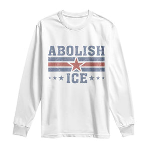 Abolish Ice Long Sleeve Shirt Resist Support Immigrants Refugees TS11 White Print Your Wear