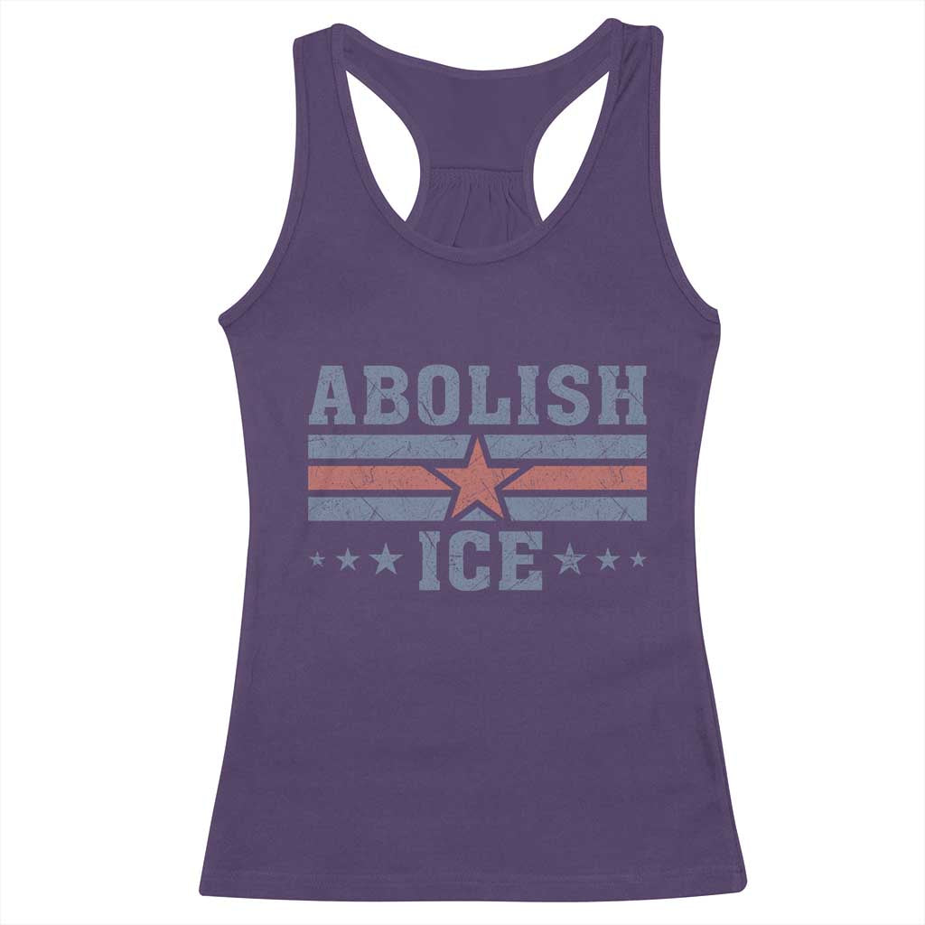 Abolish Ice Racerback Tank Top Resist Support Immigrants Refugees TS11 Purple Print Your Wear