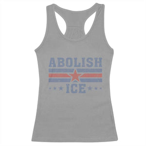 Abolish Ice Racerback Tank Top Resist Support Immigrants Refugees TS11 Sport Gray Print Your Wear