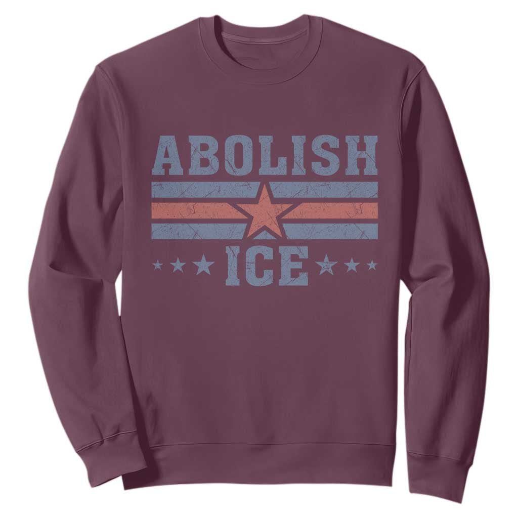 Abolish Ice Sweatshirt Resist Support Immigrants Refugees TS11 Maroon Print Your Wear