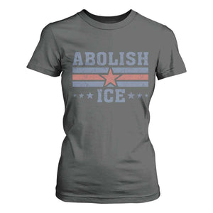 Abolish Ice T Shirt For Women Resist Support Immigrants Refugees TS11 Dark Heather Print Your Wear