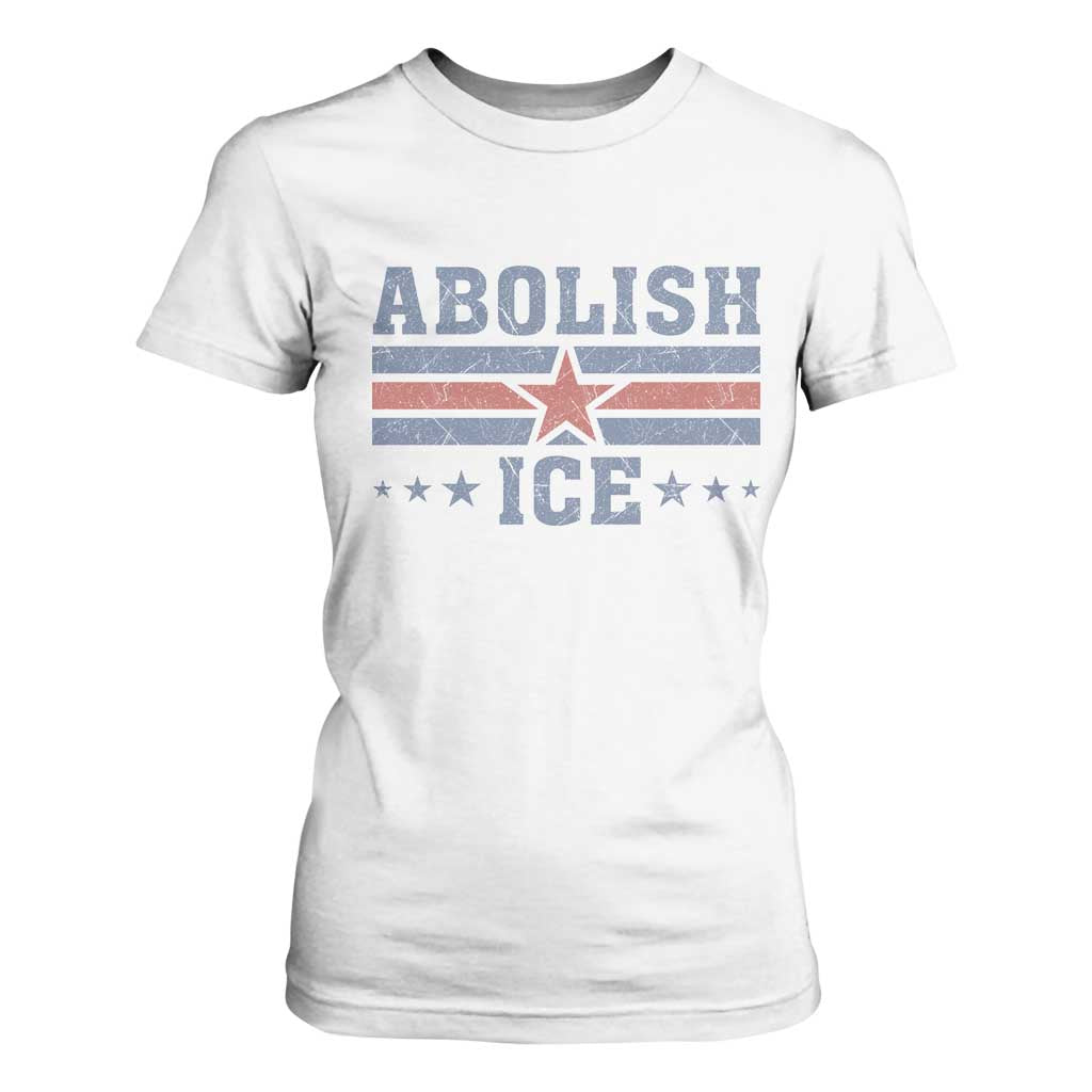 Abolish Ice T Shirt For Women Resist Support Immigrants Refugees TS11 White Print Your Wear