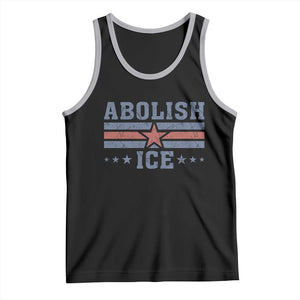 Abolish Ice Tank Top Resist Support Immigrants Refugees TS11 Black Athletic Heather Print Your Wear
