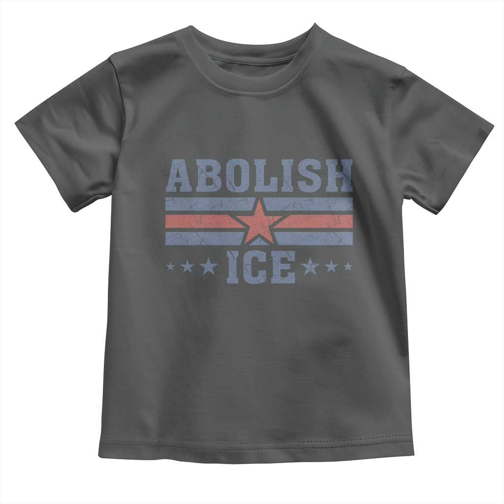 Abolish Ice Toddler T Shirt Resist Support Immigrants Refugees TS11 Dark Heather Print Your Wear