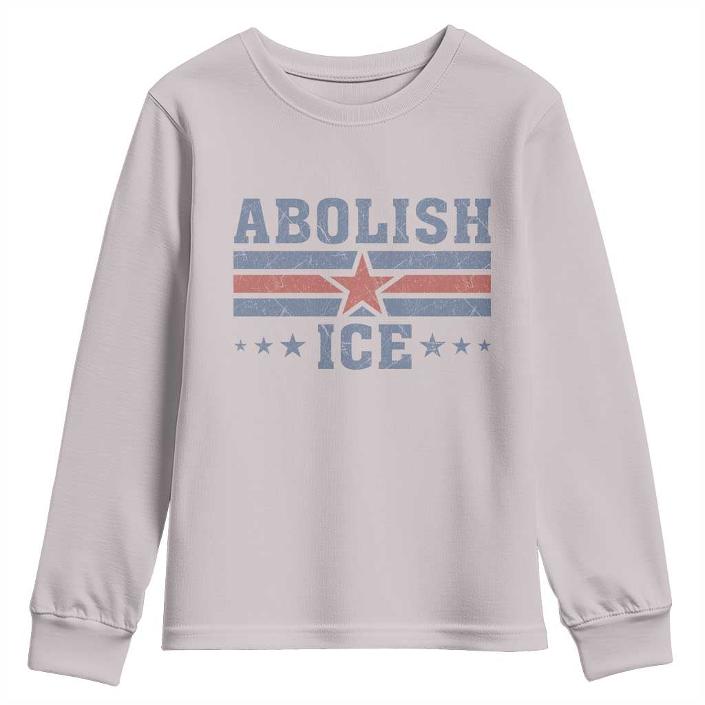 Abolish Ice Youth Sweatshirt Resist Support Immigrants Refugees TS11 Ice Gray Print Your Wear
