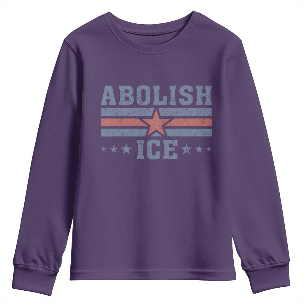 Abolish Ice Youth Sweatshirt Resist Support Immigrants Refugees TS11 Purple Print Your Wear