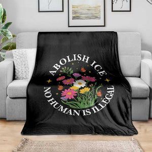 Abolish Ice No Human Is Illegal Throw Blanket Immigration Rights Protest TS11 Print Your Wear