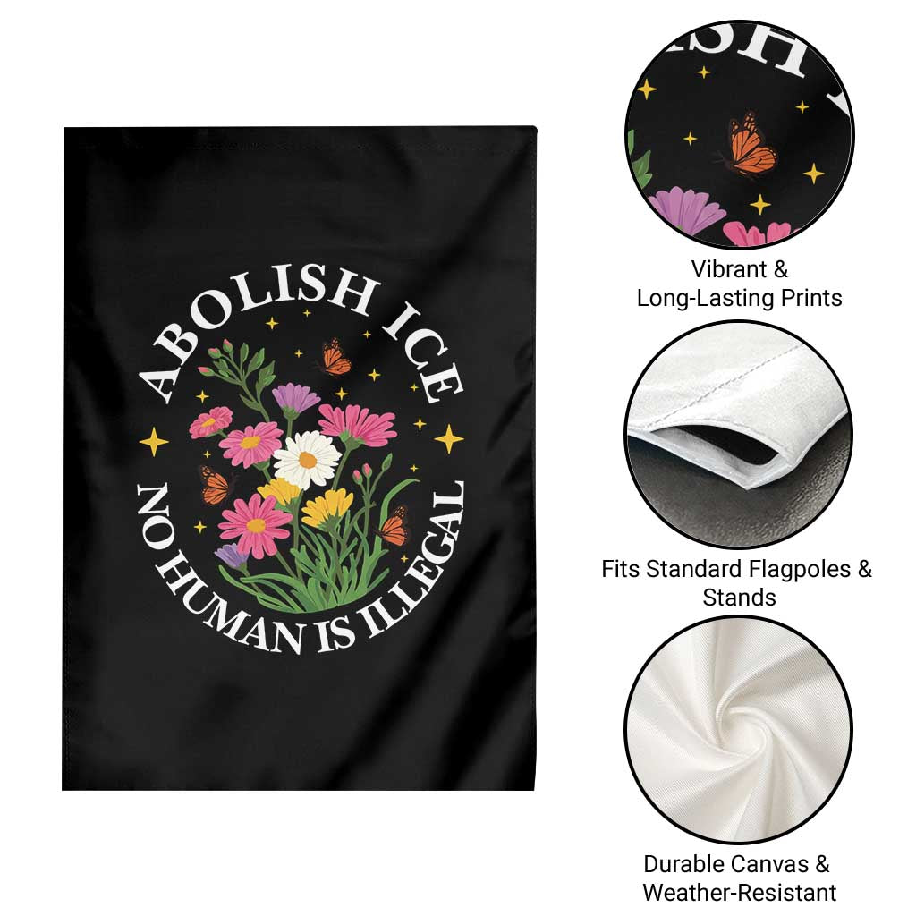 Abolish Ice No Human Is Illegal Garden Flag Immigration Rights Protest TS11 Print Your Wear