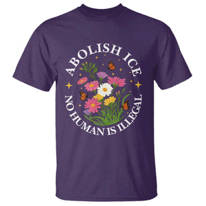 Abolish Ice No Human Is Illegal T Shirt Immigration Rights Protest TS11 Purple Print Your Wear
