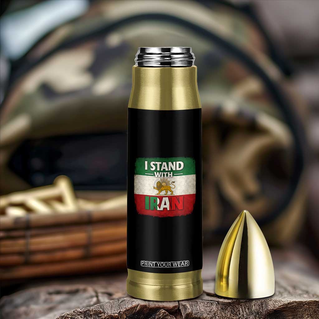 I Stand With Iran Bullet Tumbler Free Iran Support Persian Lion Flag TS11 Print Your Wear