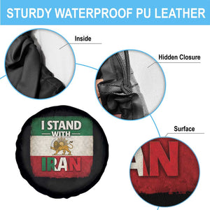 I Stand With Iran Spare Tire Cover Free Iran Support Persian Lion Flag TS11 Print Your Wear